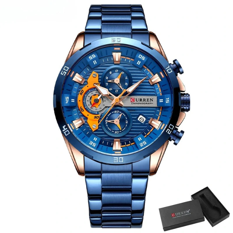 Curren 8402 – Relógio Casual Masculino