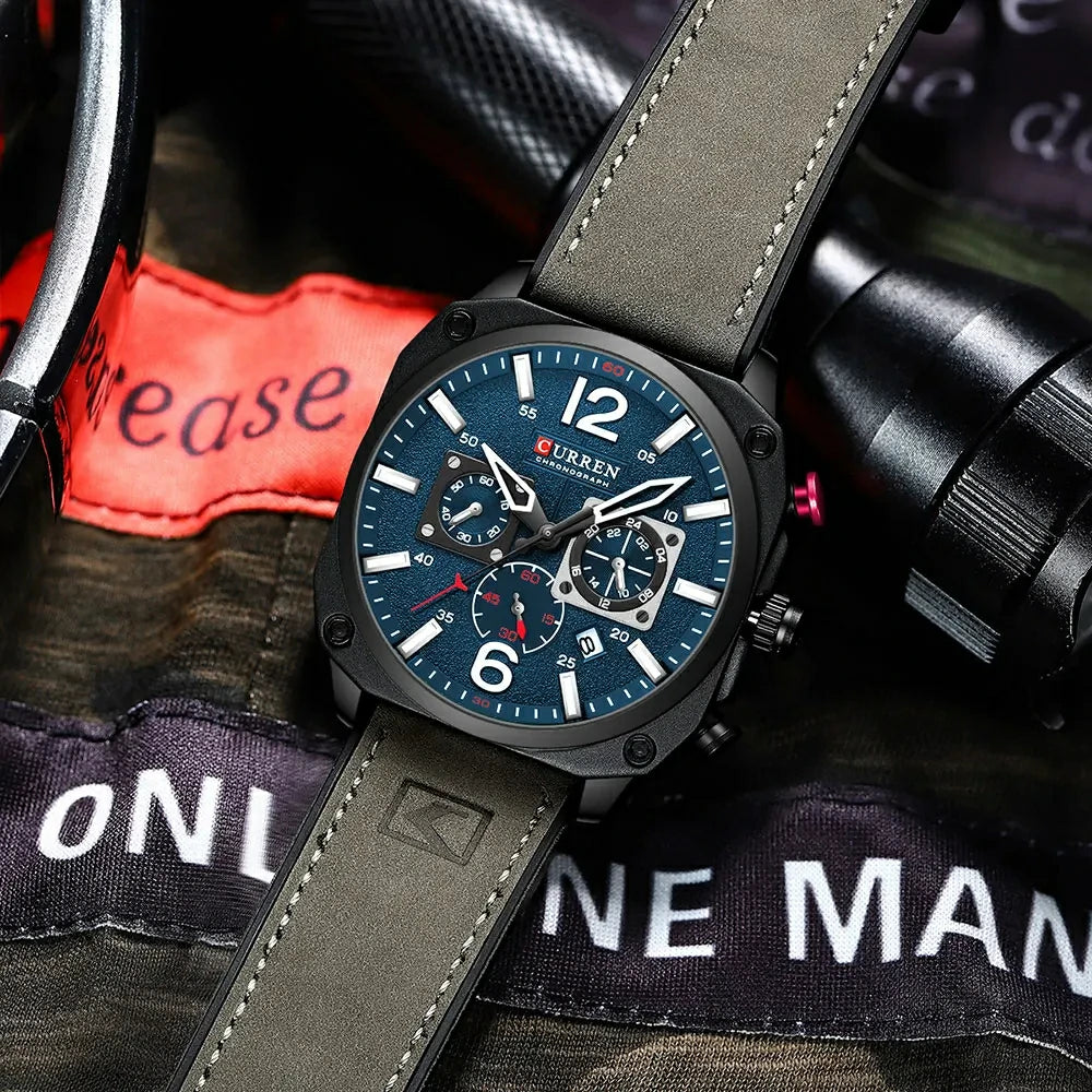 Curren 8398 – Relógio Casual e Desportivo