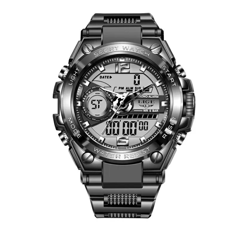 LIGE 8922 – Relógio Grande Masculino 50m