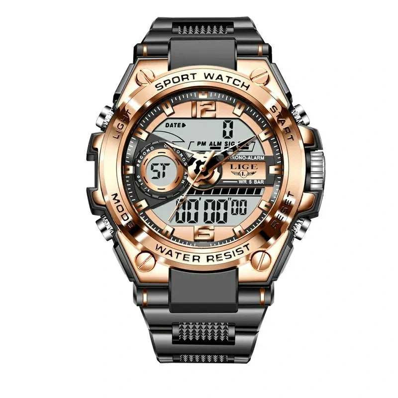 LIGE 8922 – Relógio Grande Masculino 50m