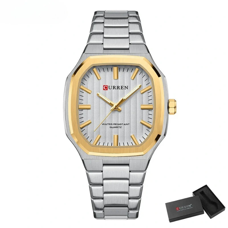 Curren 8458 – Quartz Masculino de Luxo