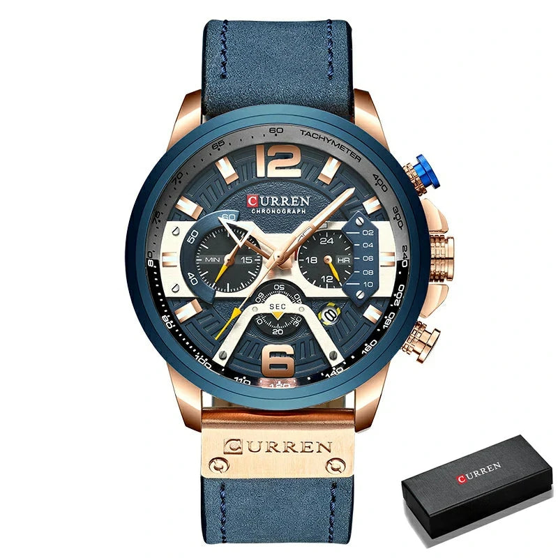 Curren Luxe – Relógio Masculino em Pele