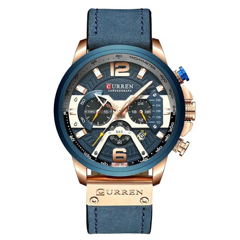 Curren Luxe – Relógio Masculino em Pele