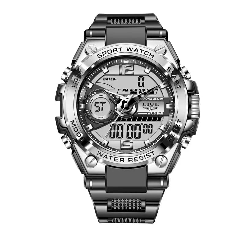 LIGE 8922 – Relógio Grande Masculino 50m